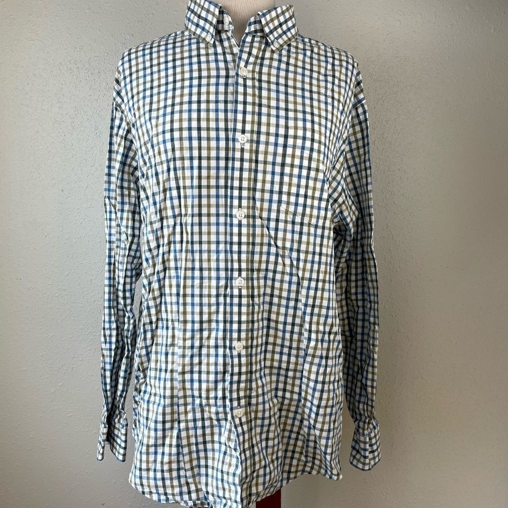 EUC Croft & Barrow Mens Plaid Button Down Shirt Size L